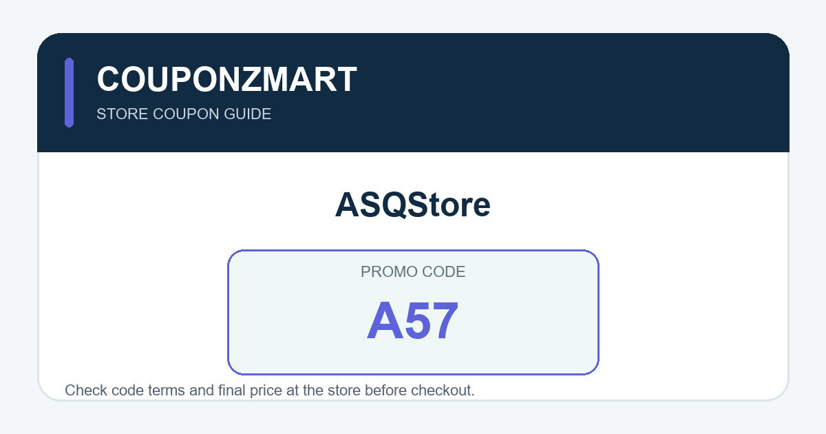 بطاقة كود ASQStore A57