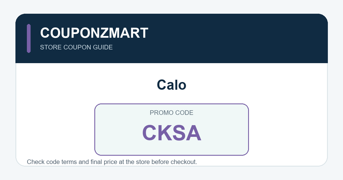بطاقة كود Calo CKSA