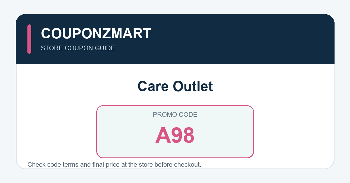 بطاقة كود Care Outlet A98